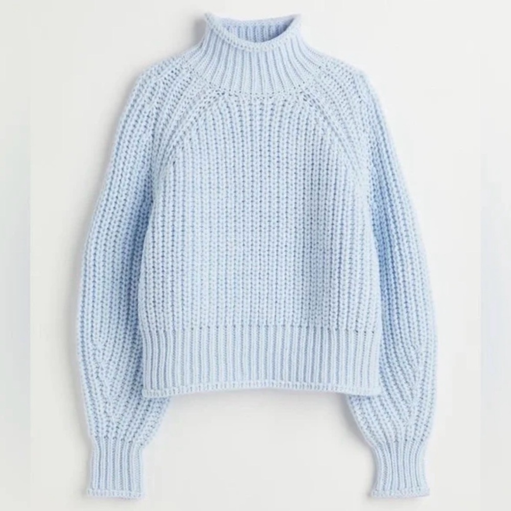 H&M Chunky Knit Roll Neck Sweater